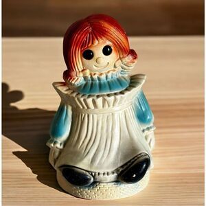 Vintage Raggedy Ann “Scary Doll” Ceramic Piggy Bank